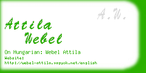 attila webel business card
